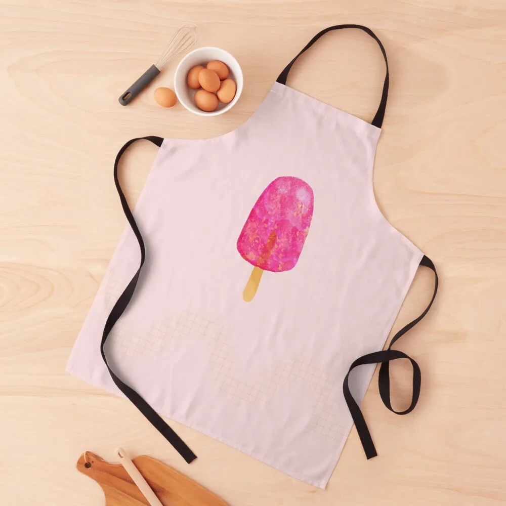 Strawberry popsicle Apron Things For Home And Kitchen For Man women's work Men kitchen Apron