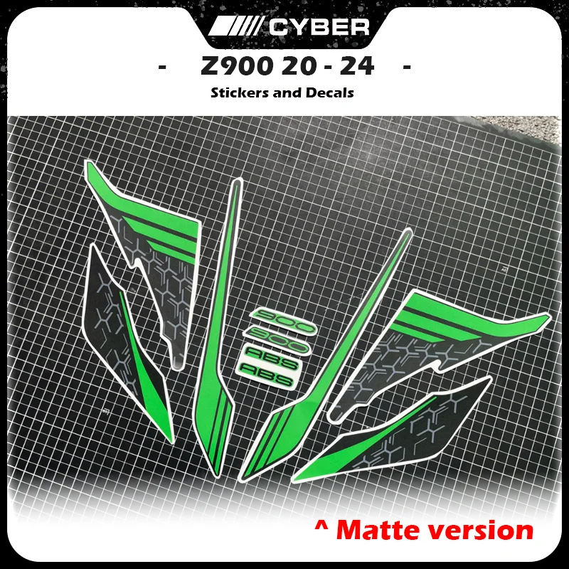 Matte Version Full Car Fairing Shell Sticker Decals For Kawasaki Z900 Z900SE Ninja 2020-2025