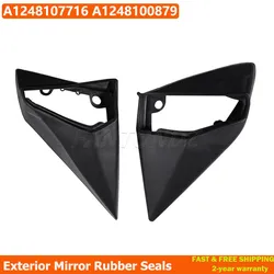 1Pair Car Exterior Door Mirror Gasket For Mercedes E C Class W124 W201 A124 C124 S124 Side Mirror Seals Cover 1248107716