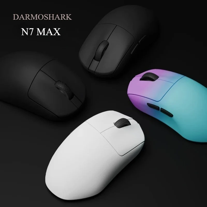 

Darmoshark N7MAX Game Mouse Right-Hand Ergonomic Tri-mode PAW3950 Dual 8K Low Latency Lightweight Gaming Office Wireless Mouse