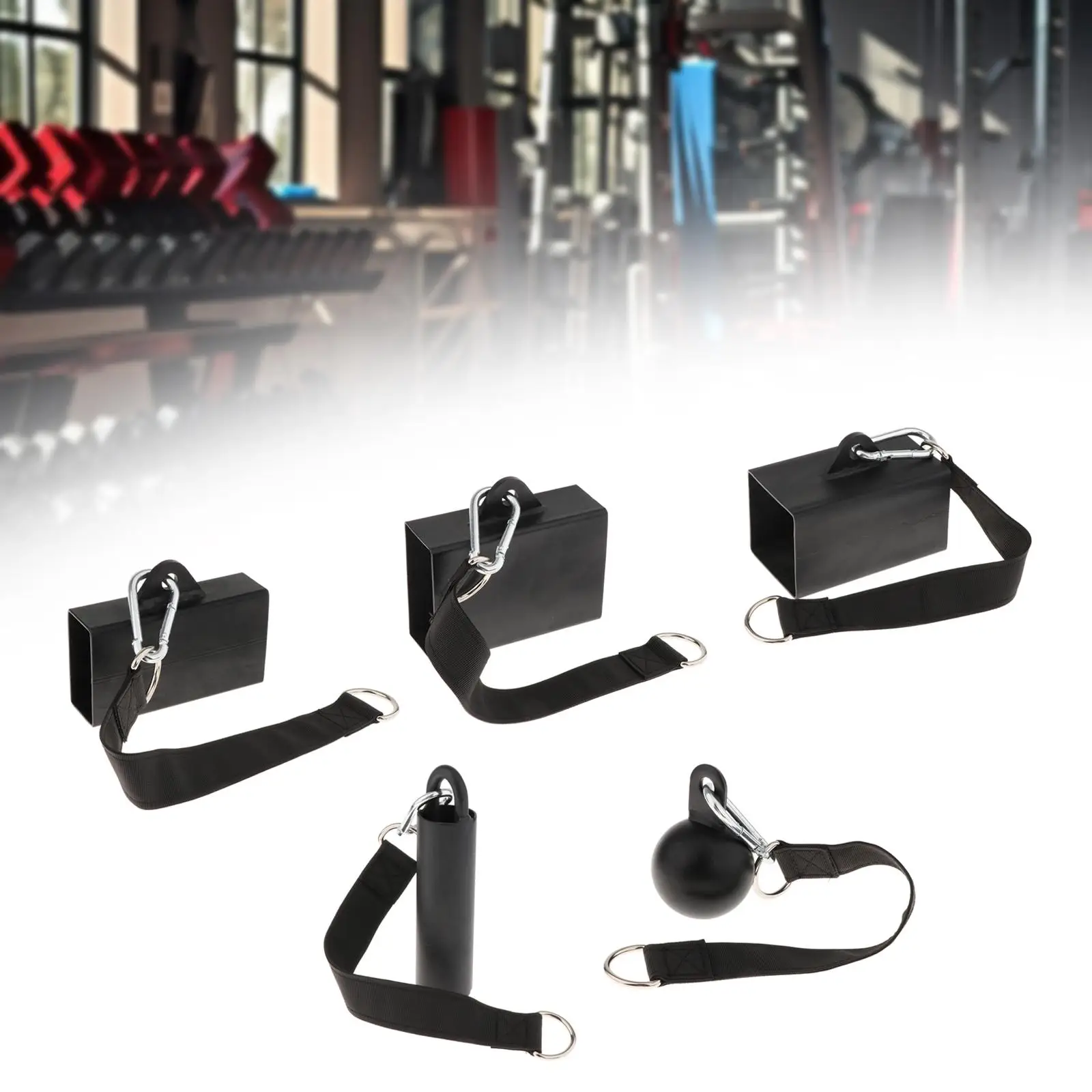 Pinch Block Hand Grip Strengthener for Cable Pulley System Kettlebells