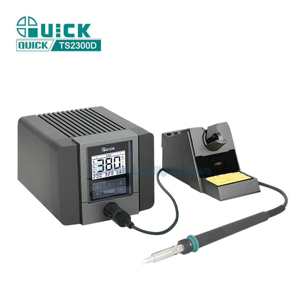 Soldering Stations QUICK TS2300D Welding Station Digital Display Lead-free 150W Intelligent Anti-static Electric Soldering Irons