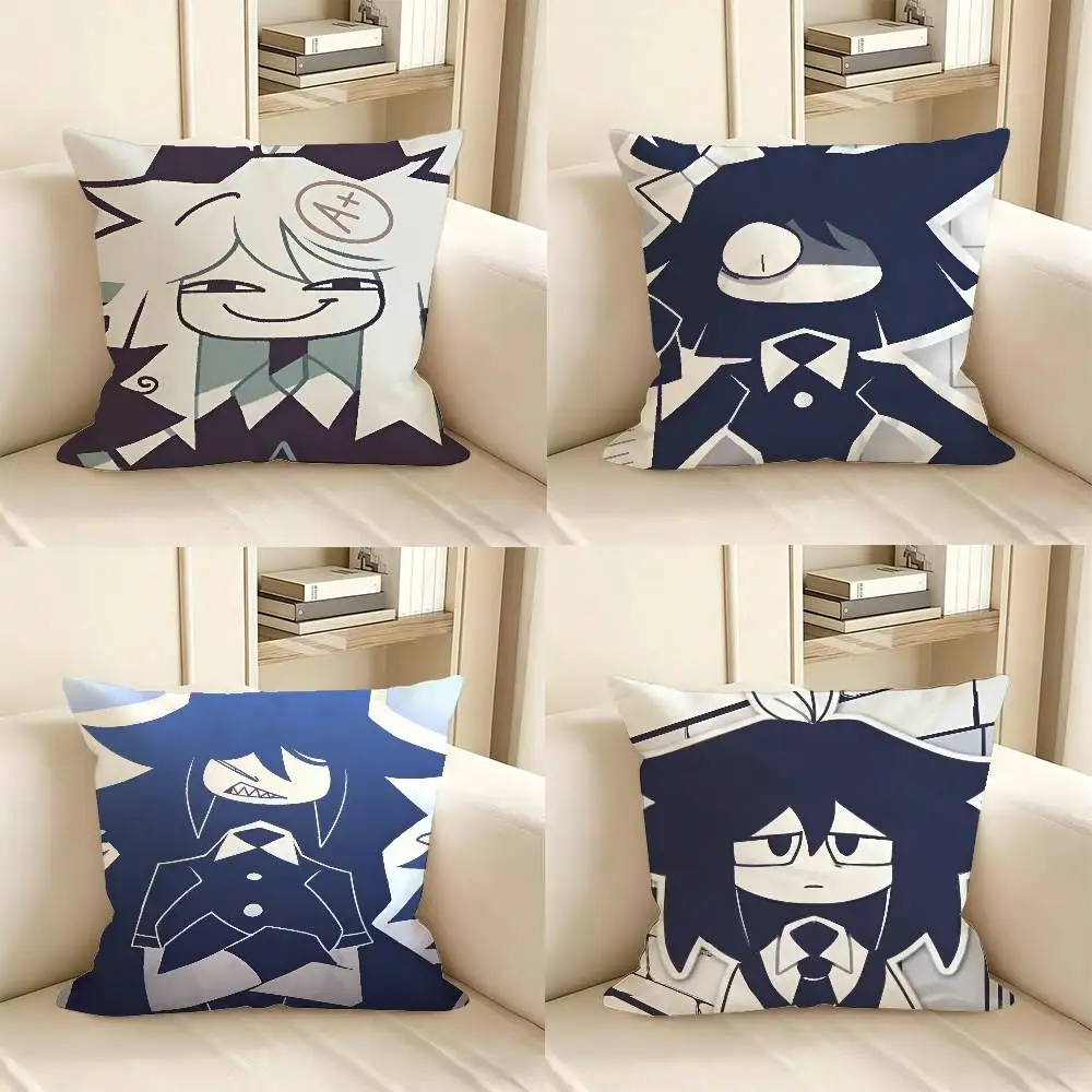 1pc FPE A-Fundamental Paper Education Cute Pillow Case Fashion Square Pillowcase Bedroom Sofa Room Ins Decoration Leisure