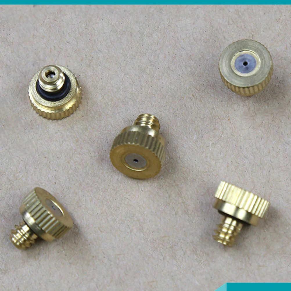 

32pcs Brass Nozzle Mist Sprayer Water Mister Parts Low Pressure Misting Nozzles Gardening Supplies Energy Saving