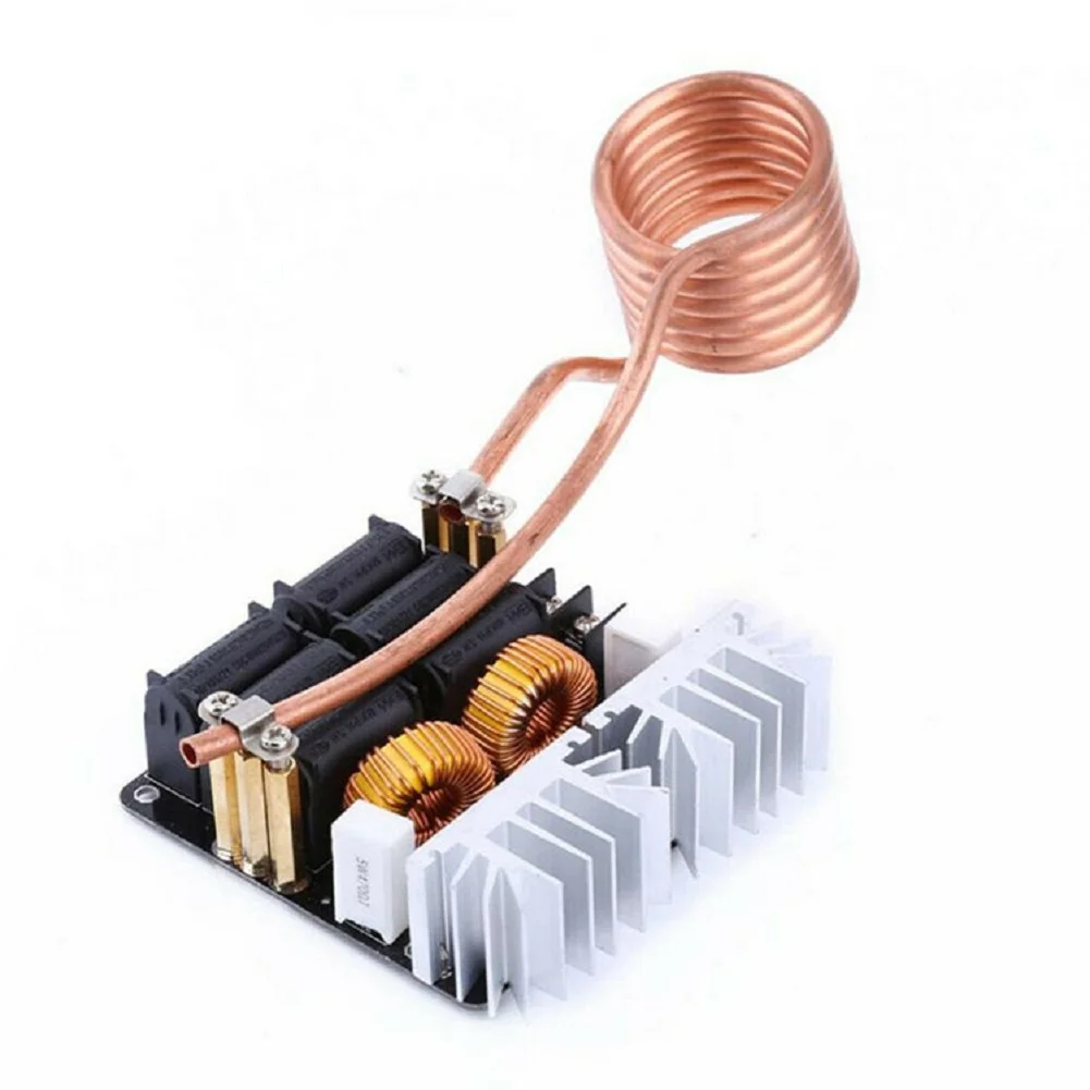 1000W ZVS Induction Heating Machine 12-48V DC For Metal Melting Quenching Annealing DIY High Frequency Heater Module For Test