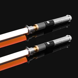 Luke Lightsaber RGB ağır Dueling Metal Hilt 16 renkler değişim Blaster Cosplay Cosplay çocuk oyuncakları Juguetes lazer kılıç çocuklar hediye