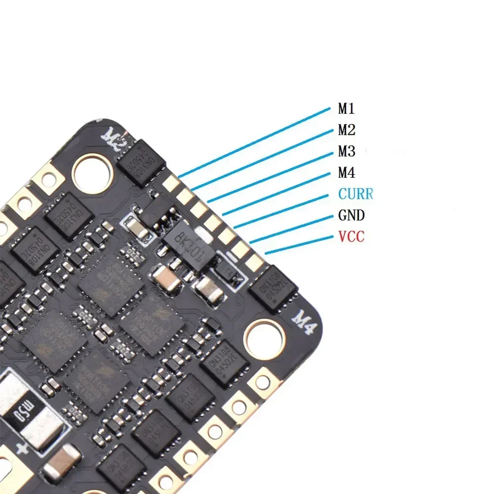 JHEMCU EM40A BLHELI_S ESC DShot600 2-6S 4 en 1 ESC sin escobillas para FPV Racing Freestyle Micro Drones piezas de bricolaje
