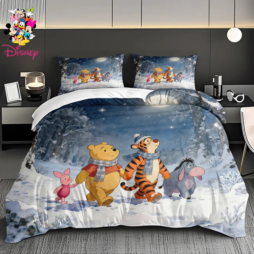 

Комплект постельного белья Disney (2/3 предмета): пододеяльник с изображением Винни-Пуха и Стич, без наполнителя, машинная стирка, дышащий, с игривым дизайном