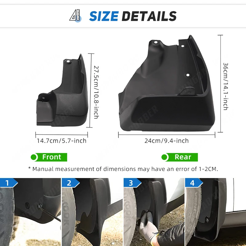 For Subaru Forester SK 2019 - 2024 2020 2021 2022 2023 Car Mudflaps Mud Flaps Splash Guards Mudguards Flap Fender Accessories