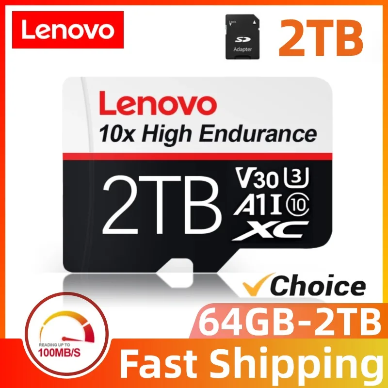 Lenovo High Speed SD Memory Card 1TB 512GB 256GB Class 10 Micro TF SD Card 2TB For Nintendo Switch Phone/Ps4/Ps5 Free Shipping