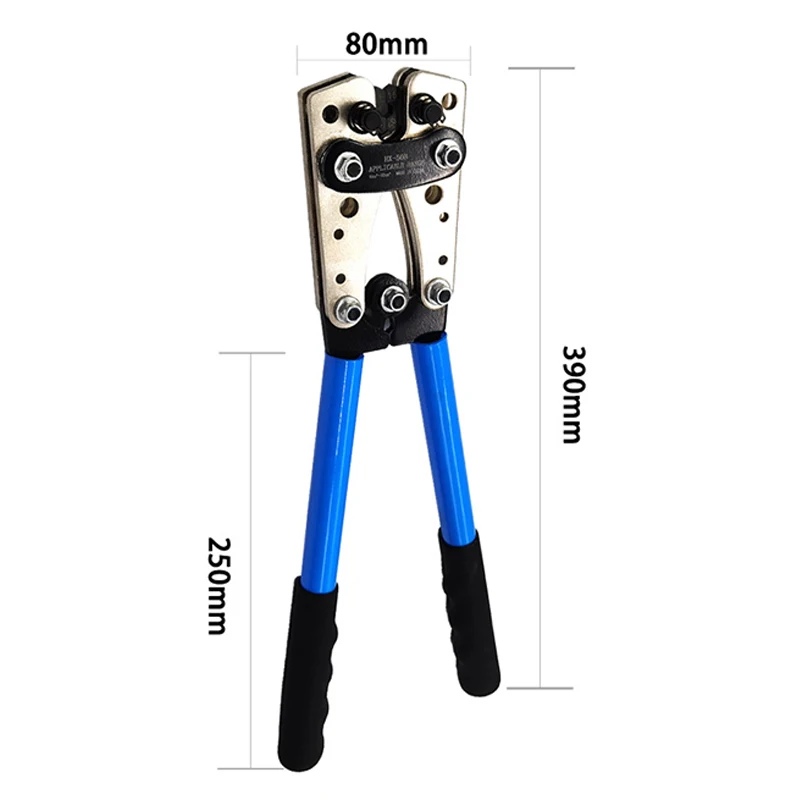HX-50B Crimping Pliers Wiring Pliers Bare Terminal Pliers YO Copper-aluminum Cable Crimping Pliers 6-50mm2 - view 3