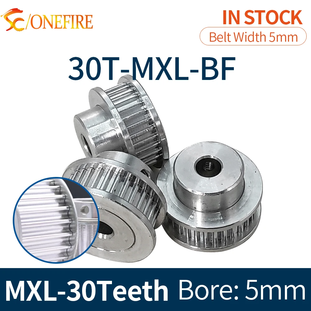 High quality 30 Teeth MXL Timing Pulley Bore 5mm for 5mm Width Belt Used In Linear Pulley
