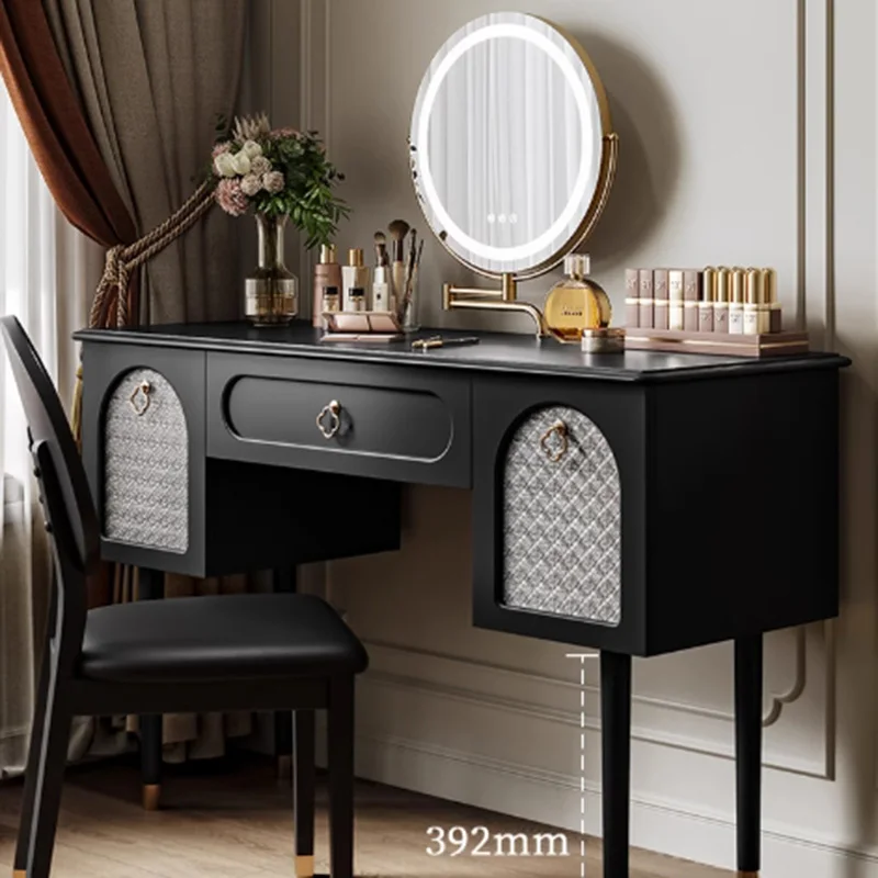 

Cabinet Mirror Vanity Table Jewelry Closets Modern Desk Dressing Table Wood Vintage Cosmetics Penteadeira Postmodern Furniture