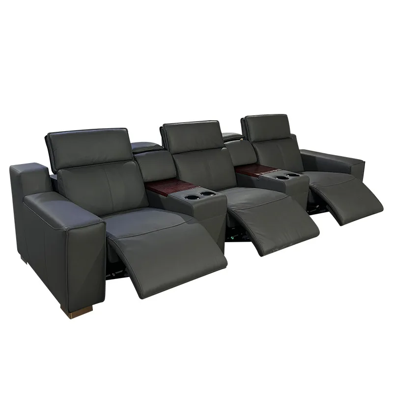 غرفة الصوت والفيديو الجديدة متعددة الوظائف الكهربائية لقاعة الأفلام والتلفزيون أريكة المسرح المنزلي الخاصة أريكة كهربائية