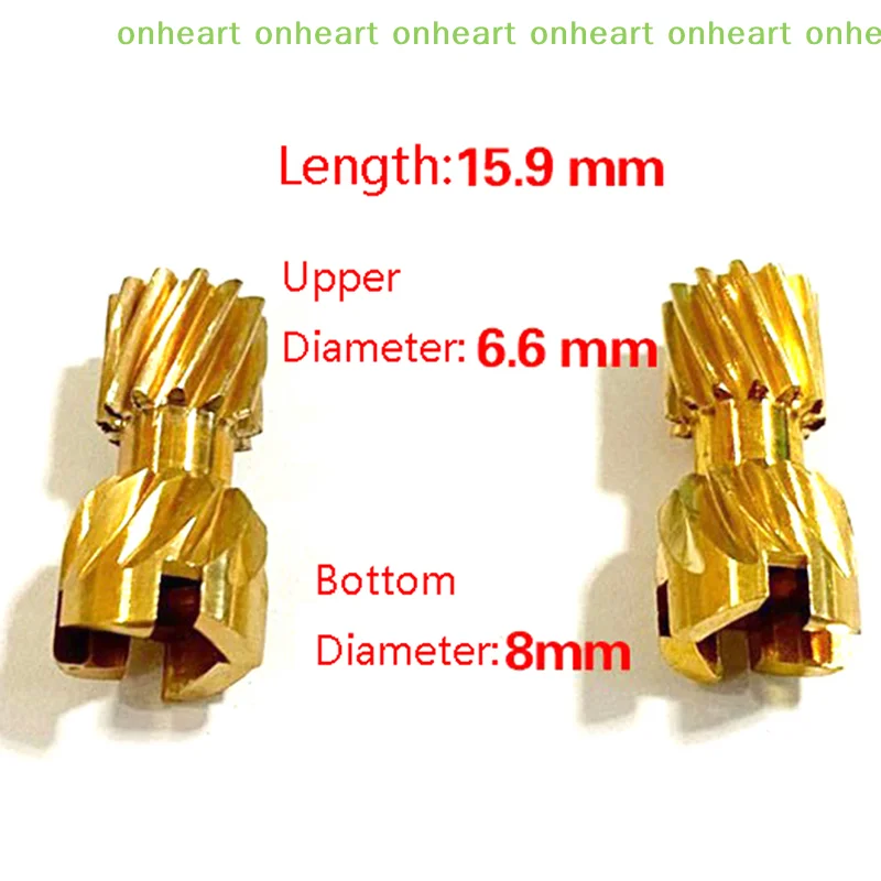 DIY Spare Parts Repair Brass Gear for Fishing Bait Casting Fishing Reel Copper Drive and Pinion Clutch Gear
