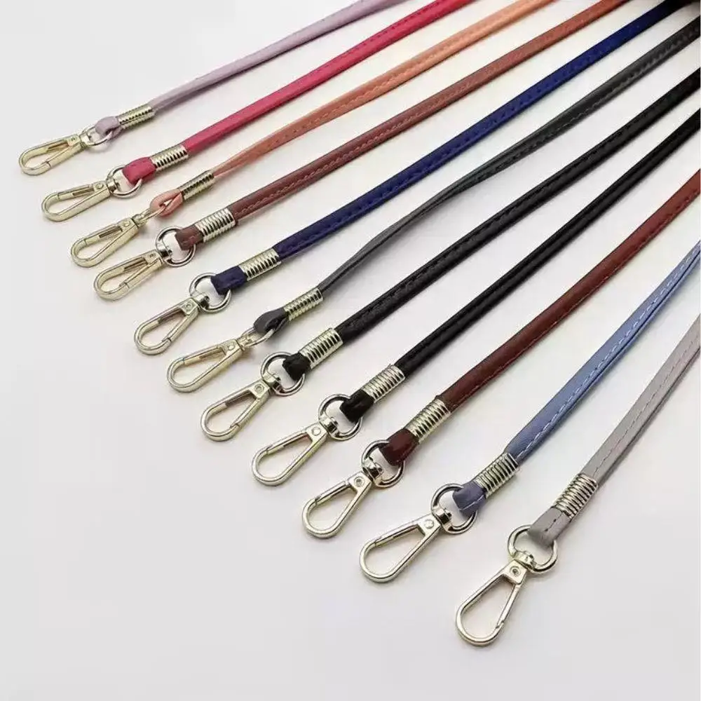 

120cm PU Leather Bag Strap Crossbody Shoulder Bag Strap Luggage Strap Mobile Phone Lanyard Handbag Handle Replacement Bag Belt