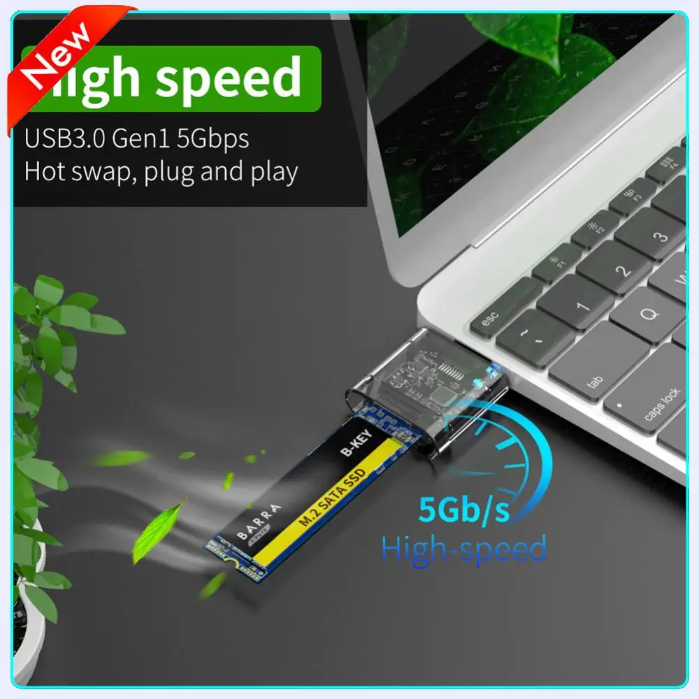 

M2 SSD CASE SATA Chassis Адаптер M.2 к USB 3.0 SSDВысокоскоростной корпус SSD для SATA M.2 NGFF SSD 2242 2260 2280 Адаптер карты