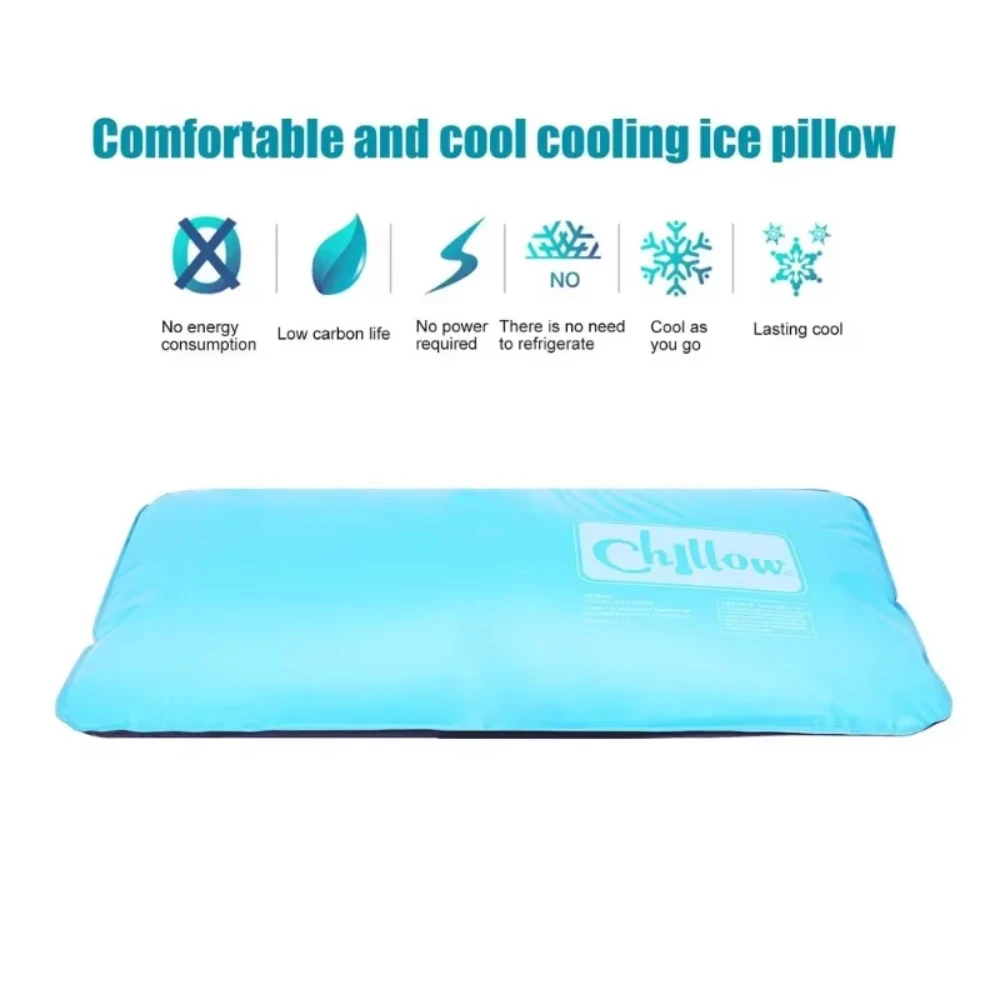 Cooling Pillow Gel Cooling Mat and Cooling Pillow Sleeping Pad Easy-to-Use Summer Cool Pillows Cold Pillow for Kids Students view 2