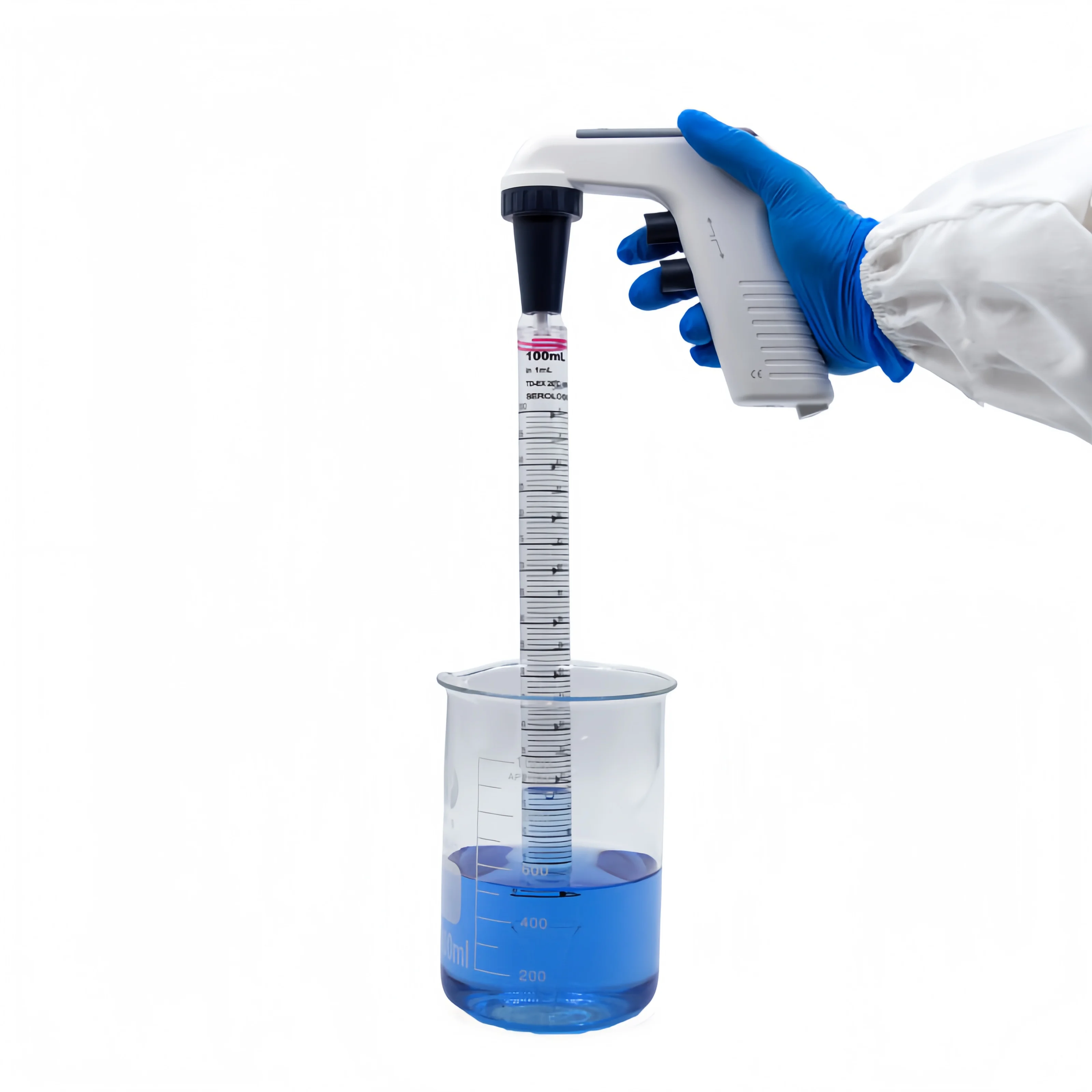 Automatic pipette plastic transfer pipette filled dropper electronic pipette perfusion dispenser 1 ml digital bacteria