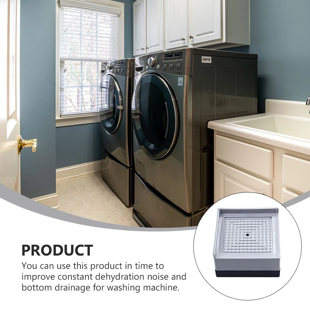 

1pc Furniture Leg Foot Pad Bed Fridge Washing Machine Heightening Block Multi Use Impact Absorption Noise Reduction Anti Slip