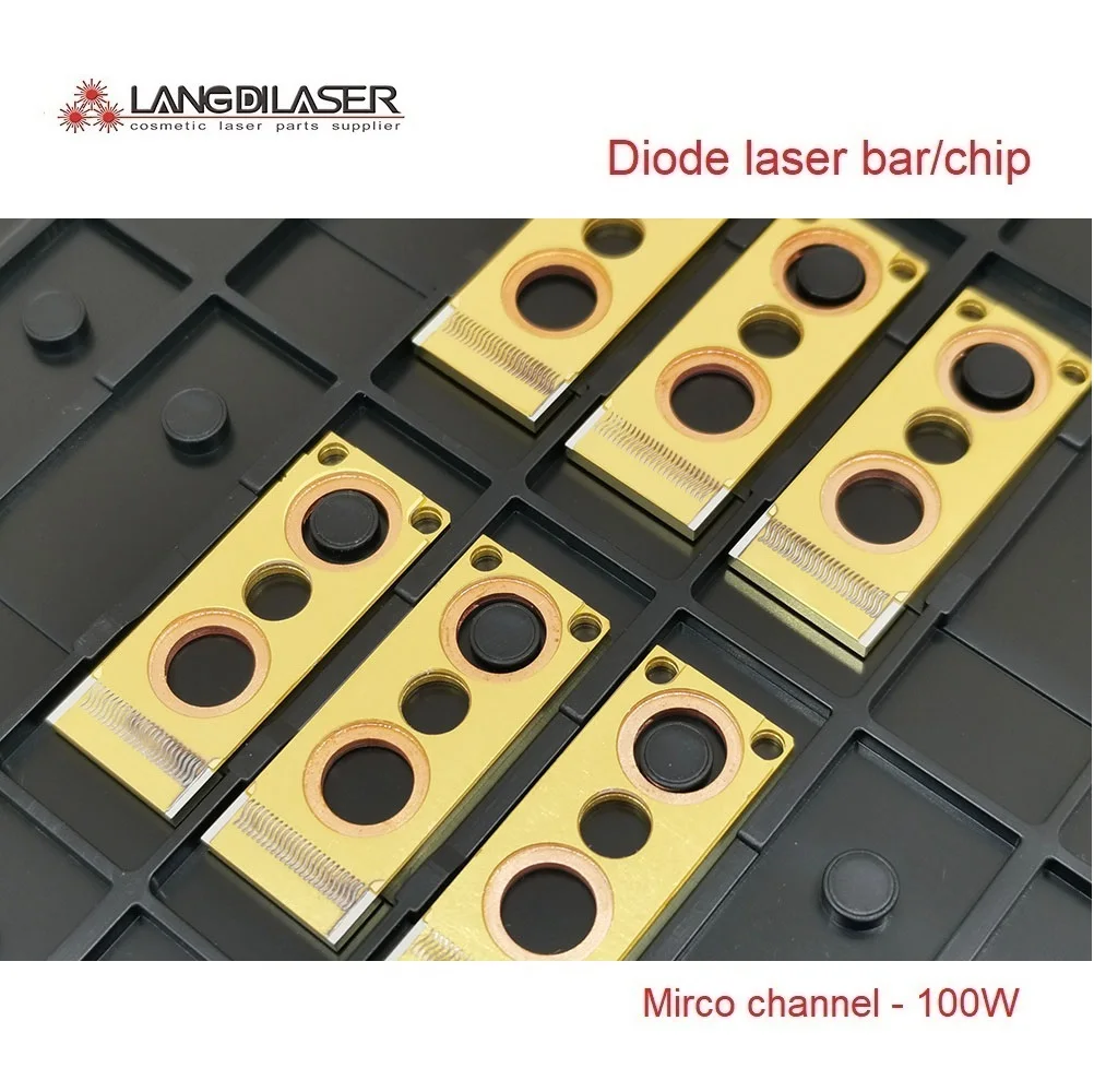 Micro Channel Diode Laser Bar / Diode Laser Chip / 808 & 810nm MI Laser Bar /  Power : 100W/each