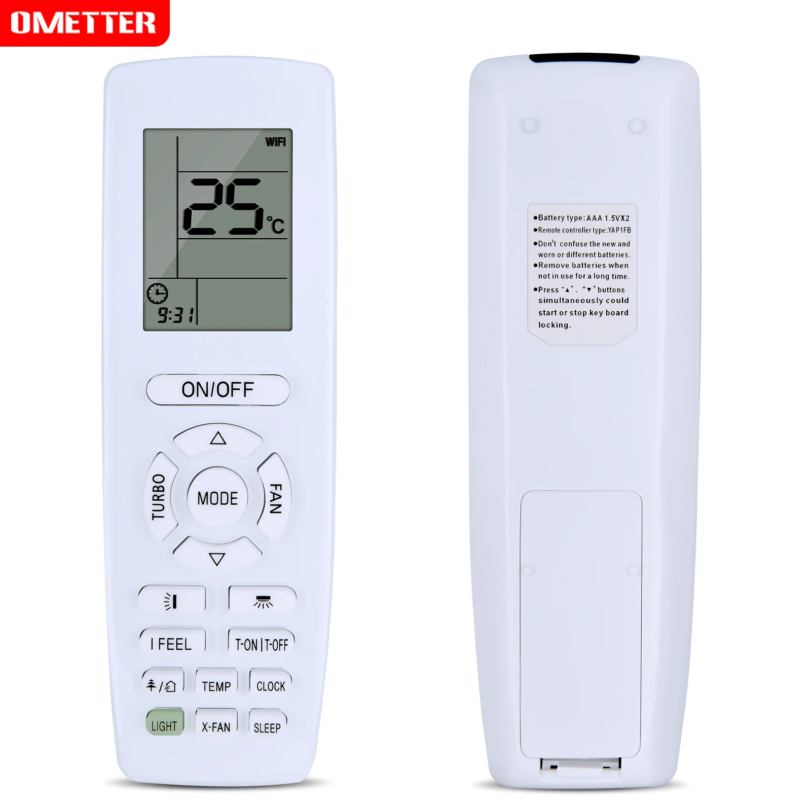 YAP1FB YAP1FB2 YAD1F YV1L1 Remote Control For GREE ONIDA Noblex Air Conditioner