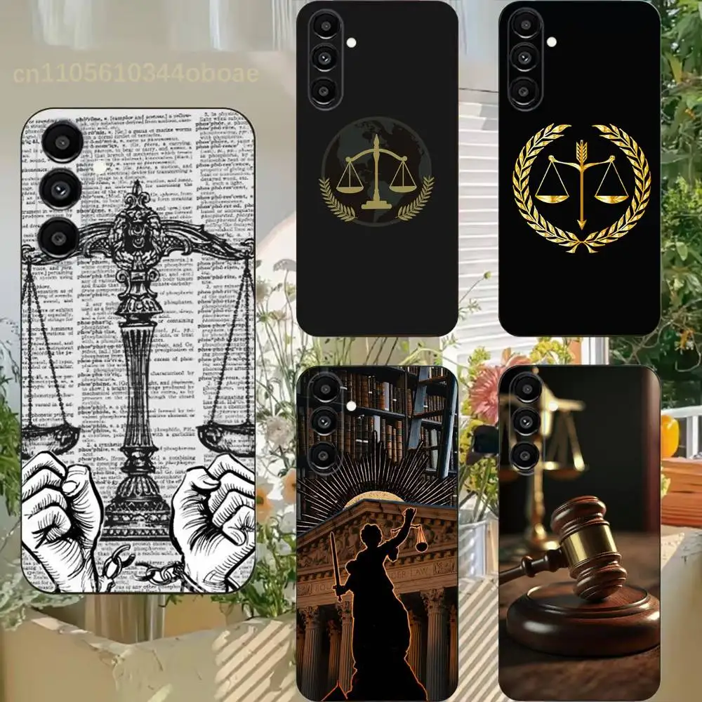 

Law Judge Justice Lawyer Phone Case For Samsung S25,24,21,22,23,20,S30,Ultra,Plus,Fe,Lite,Note,5G Black Soft
