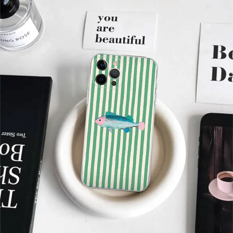 海洋生物、カニ、ロブスター iPhone 16 15 8 7 6 6S Plus X SE XR XS 14 11 12 13 Mini Pro Max用スマホケース