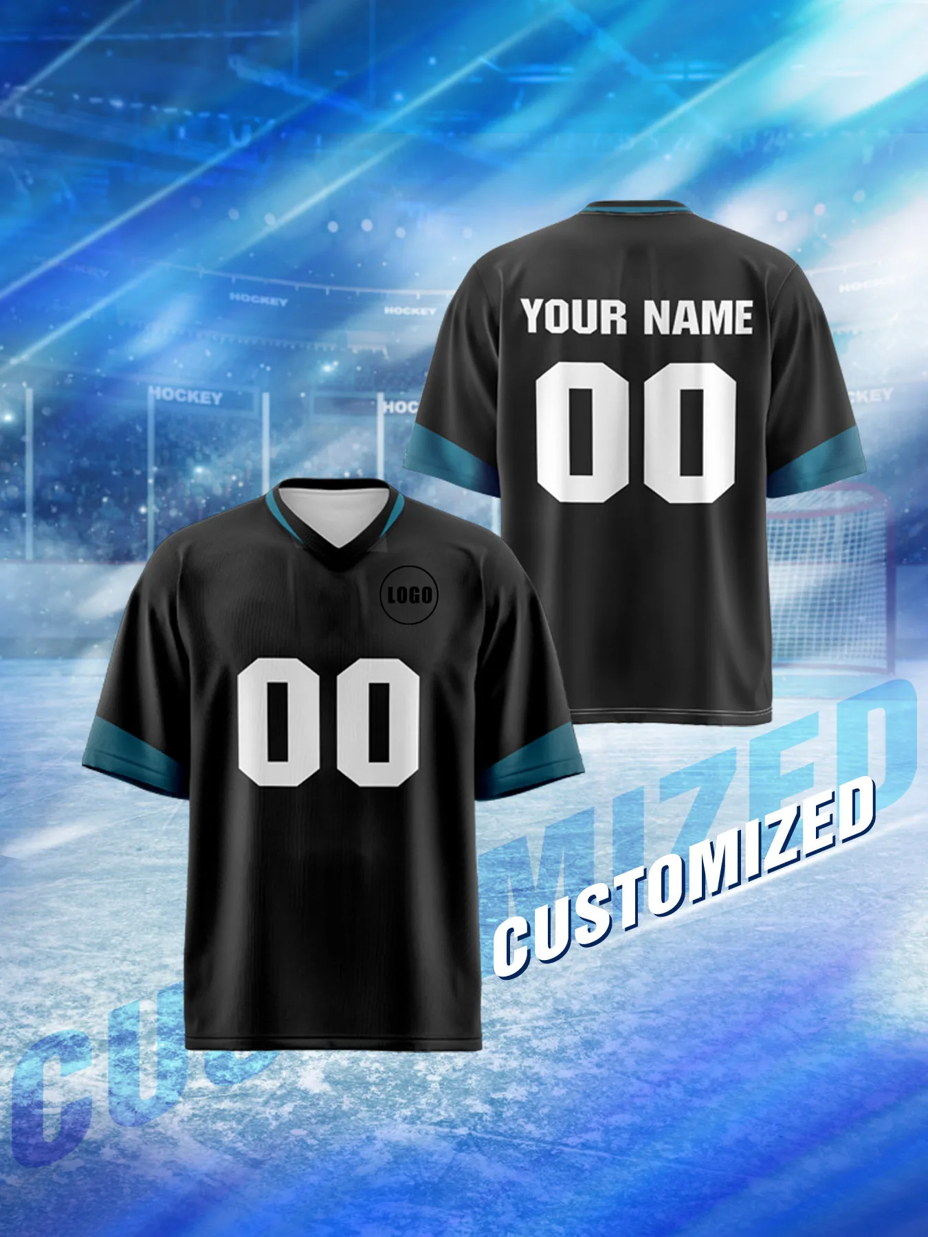 

Спортивная регбийная футболка унисекс 2026 с индивидуальным именем и номером, быстросохнущая, стильная, с сублимационной печатью