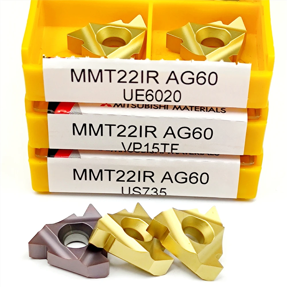 

MMT22ER MMT22IR AG60 Carbide Turning Inserts VP15TF UE6020 US735 Indexable for CNC Lathe Tool for Steel Iron MMT 22ER 22IR
