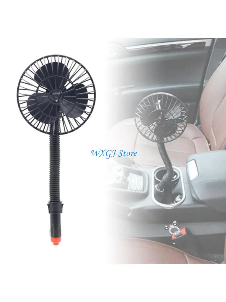 

37JE Stay Cool & Comfortable on the Road with Our 4-Inch Car Fan Perfect for Commuters & Long Drives or Household Use ABS-