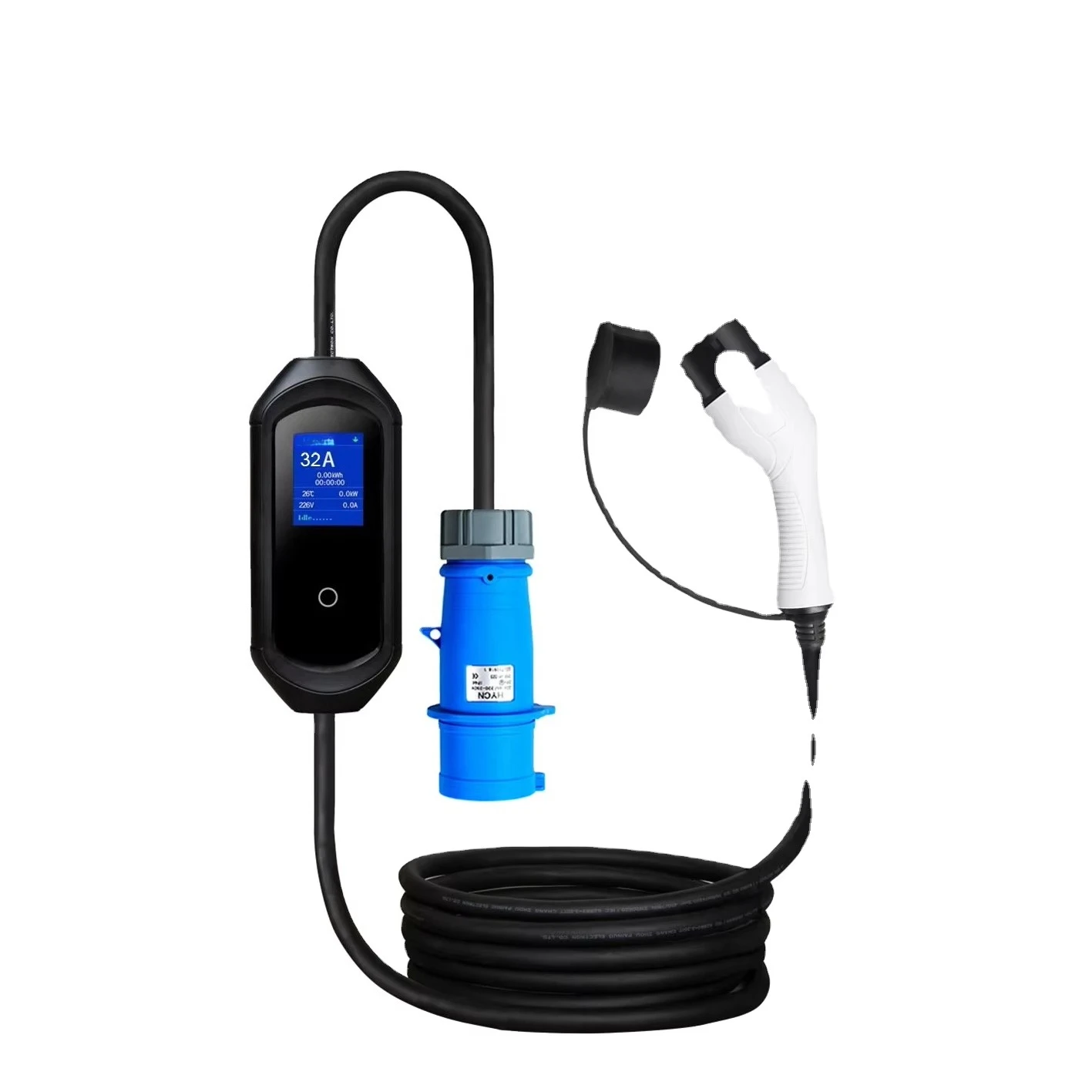 

Custom Logo Home Charger Eu Standard Type2 7 Kw Portable Ev Charger For Outdoor 10m