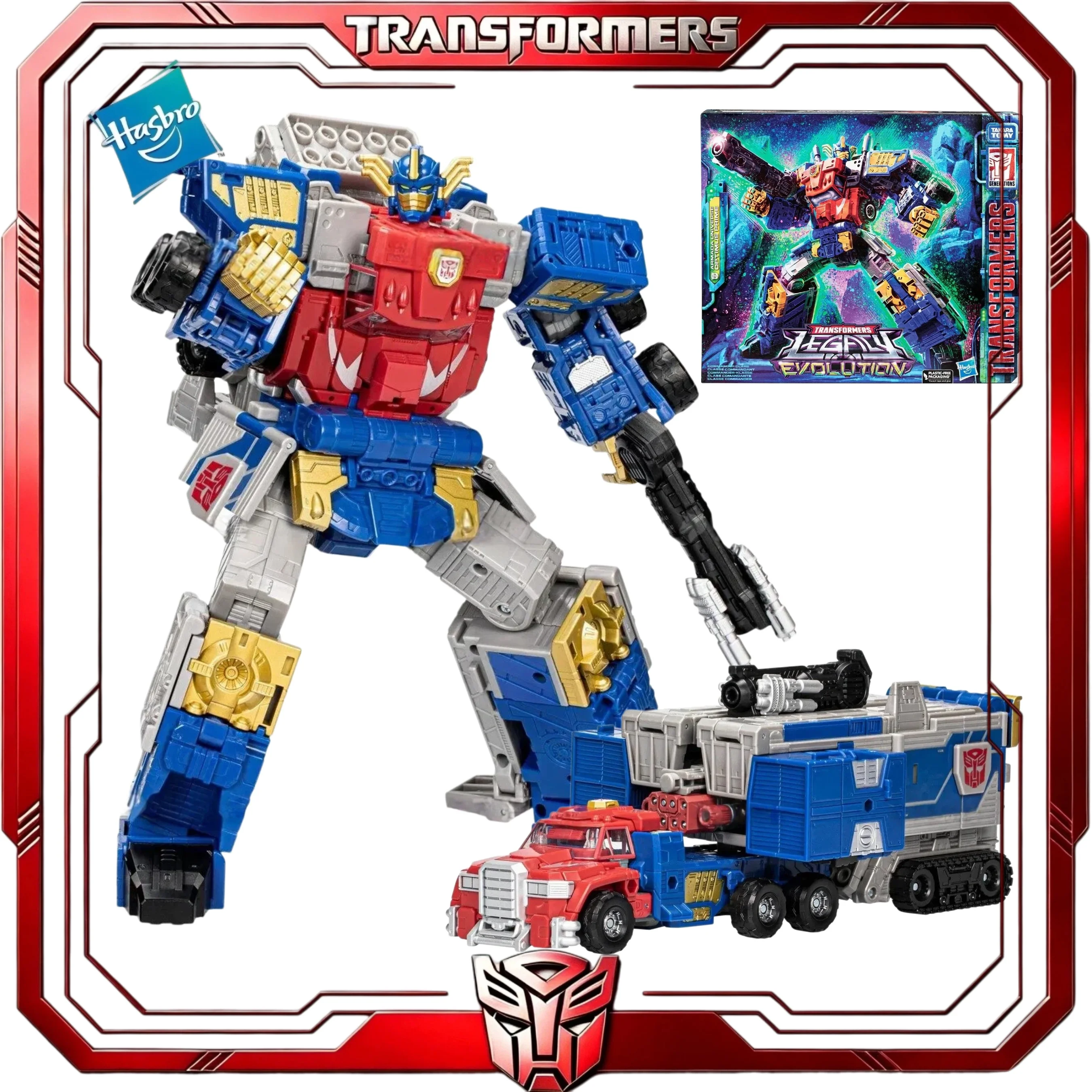 В наличии: Коллекционная фигурка Transformers Legacy Evolution Commander Armada Optimus Prime Hasbro Super Mode – отличный подарок