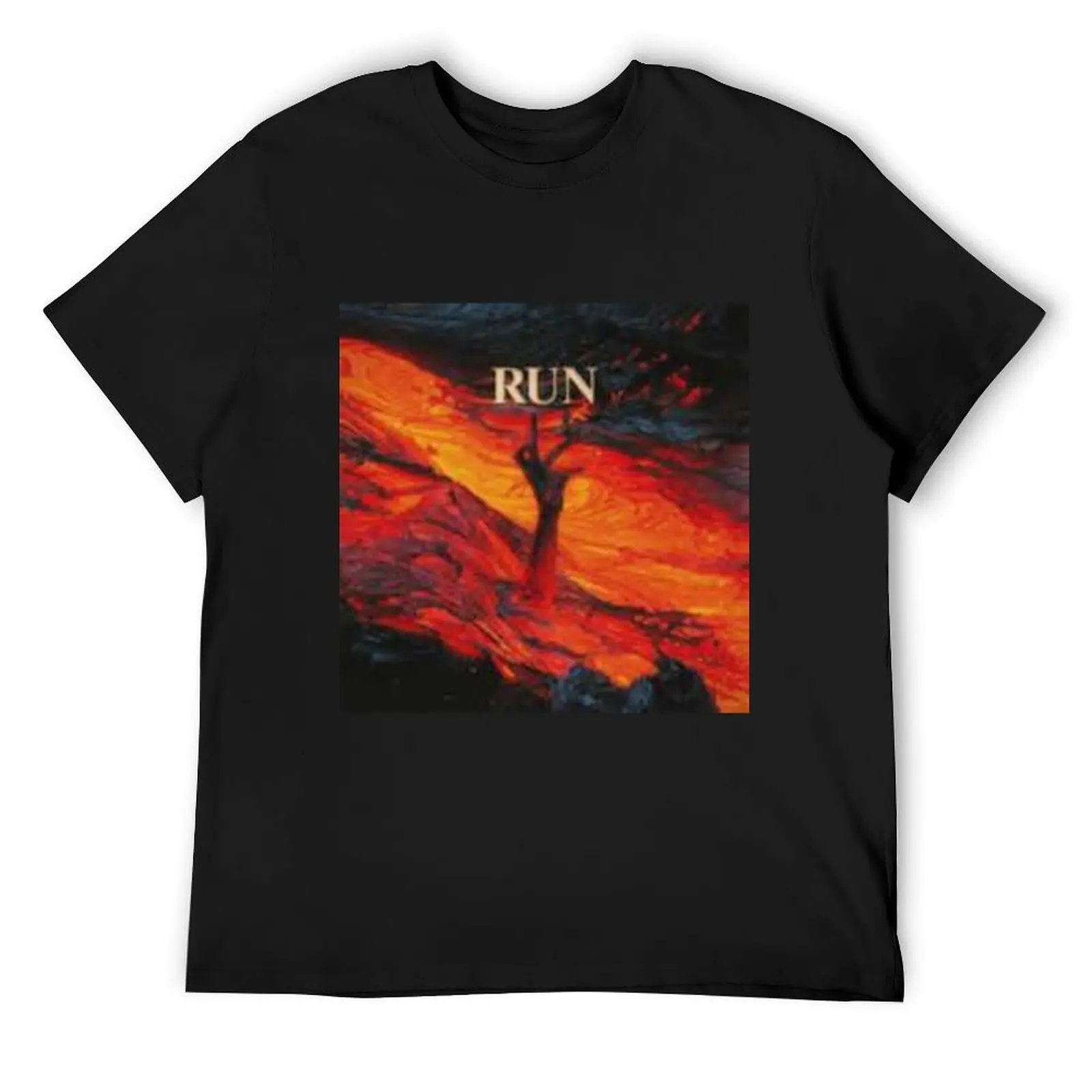 Joji Run T-Shirt new edition oversized graphic tee plain black t shirts men