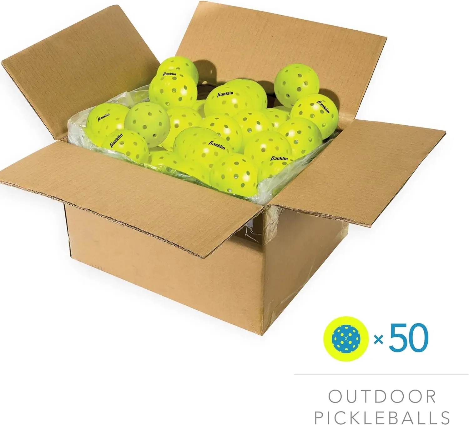 Franklin Sports Outdoor Pickleballs X-40 Pickleball Balls USA Pickleball (USAPA) Approved Official US Open Ball Twelve.