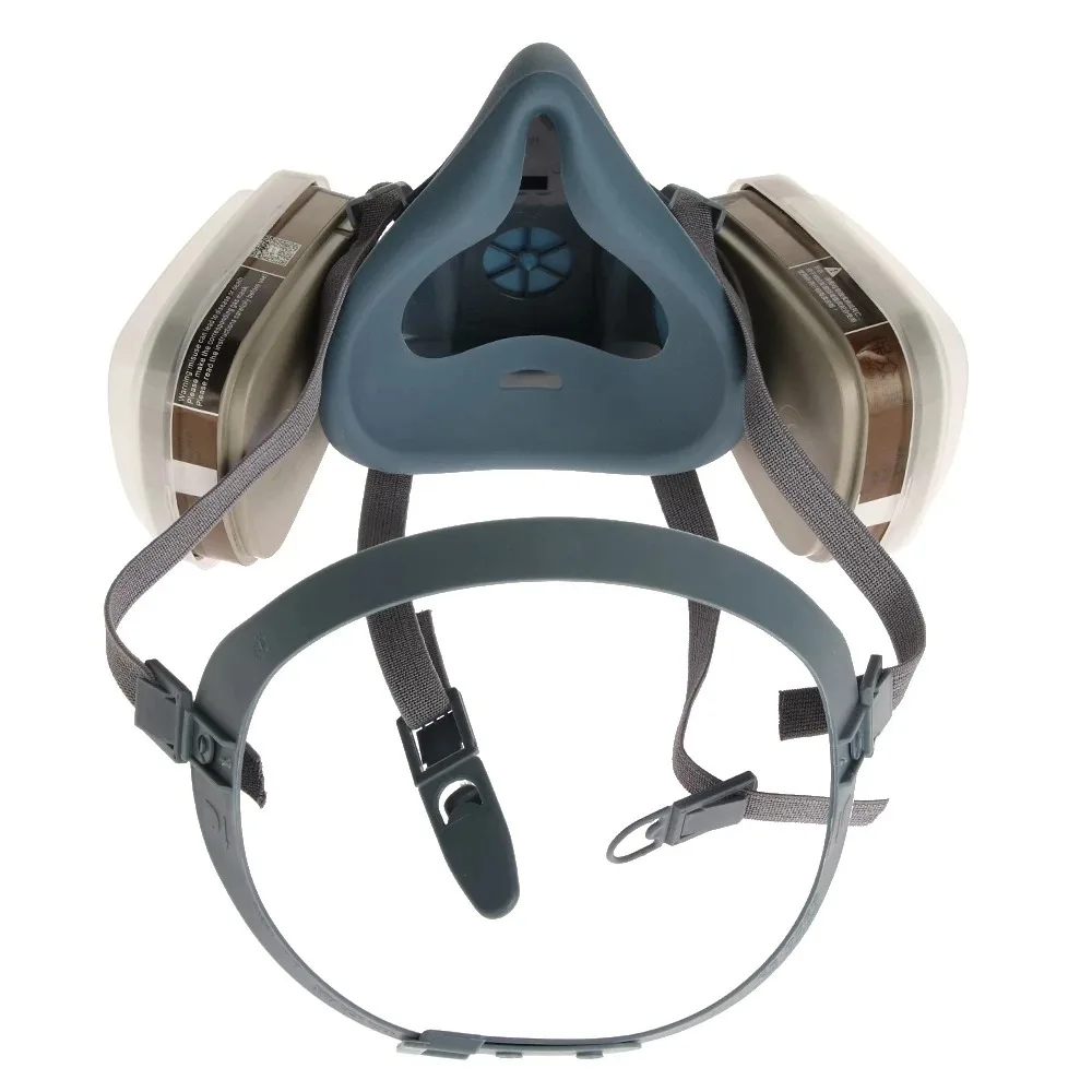 7 em 1 terno 7501 7502 7503 máscara de gás industrial com filtro 6001 respirador químico para spray de tinta e proteção contra vapor orgânico