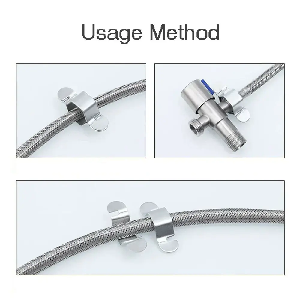 Kunci Hexagonal Stainless Steel yang Dapat Digunakan Kembali Warna Emas/Perak Kunci Hexagonal 4-titik Kunci Pipa yang Dapat Dilepas Kunci Selang Pipa