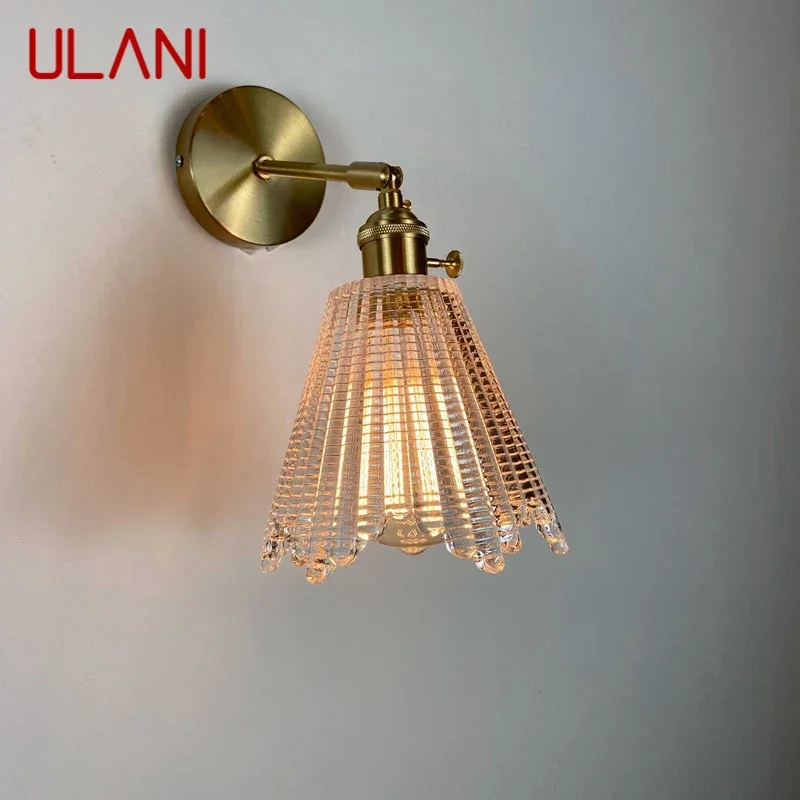 

ULANI Nordic Brass Wall Lamp Indoor Living Room Bedroom Bedside Lamp Modern Hotel Corridor Hallway Wall Lamp