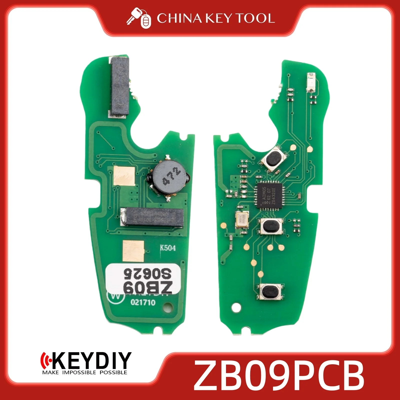 KEYDIY KD ZB09 Universal Smart Key PCB 3 Buttons (AD) Only Board for Audi Type Keyless Entry Systems