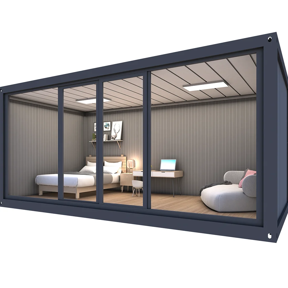 Горячая Распродажа, сборный роскошный индивидуальный дизайн, дом для дома, односторонняя стеклянная стена, дом-контейнер для солнечной комнаты