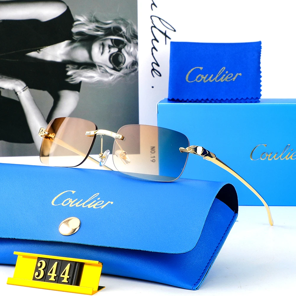 New Rectangle Vintage Sunglasses Women Fashion Shopping Square Colorful Classic Casual Frameless Rimless Men Sun Glasses UV400