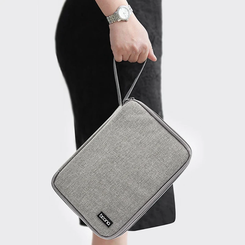 BOONA Bolsa de almacenamiento multifuncional portátil impermeable para Ipad Mini, caja de disco duro, Cable de auriculares, Cable de datos, teléfono