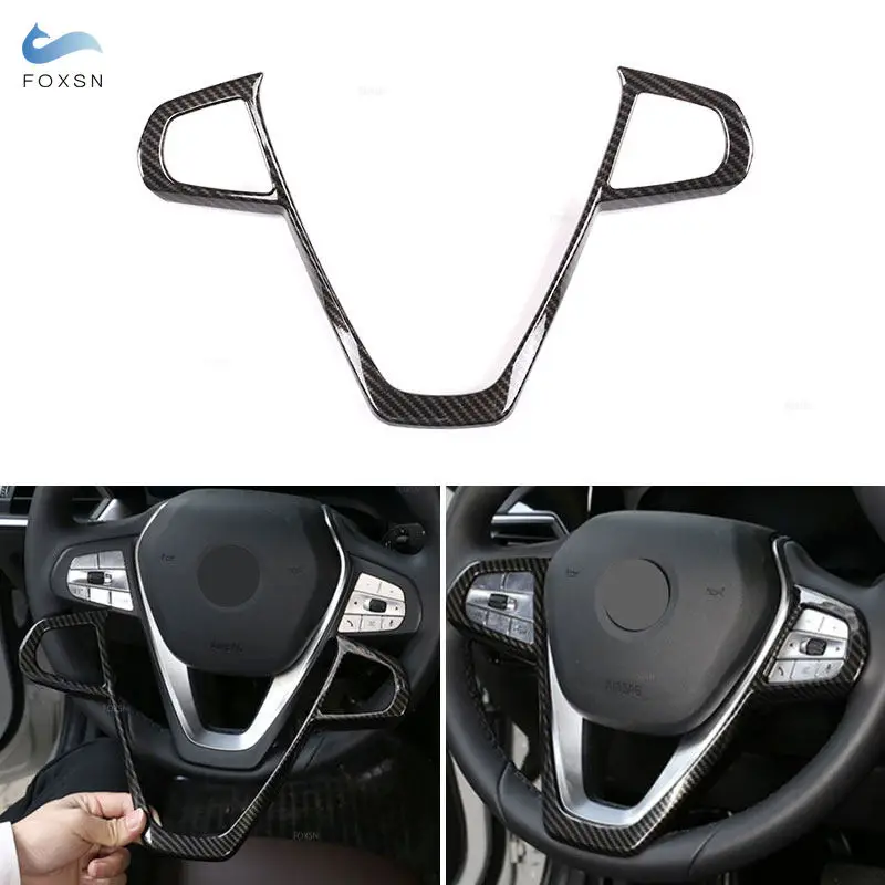 Car Steering Wheel Frame Trim Cover For BMW 3 5 7 Series X3 X5 X7 G05 G07 G11 G12 G20 G30 2019-2020 For BMW 6 Series GT 2020