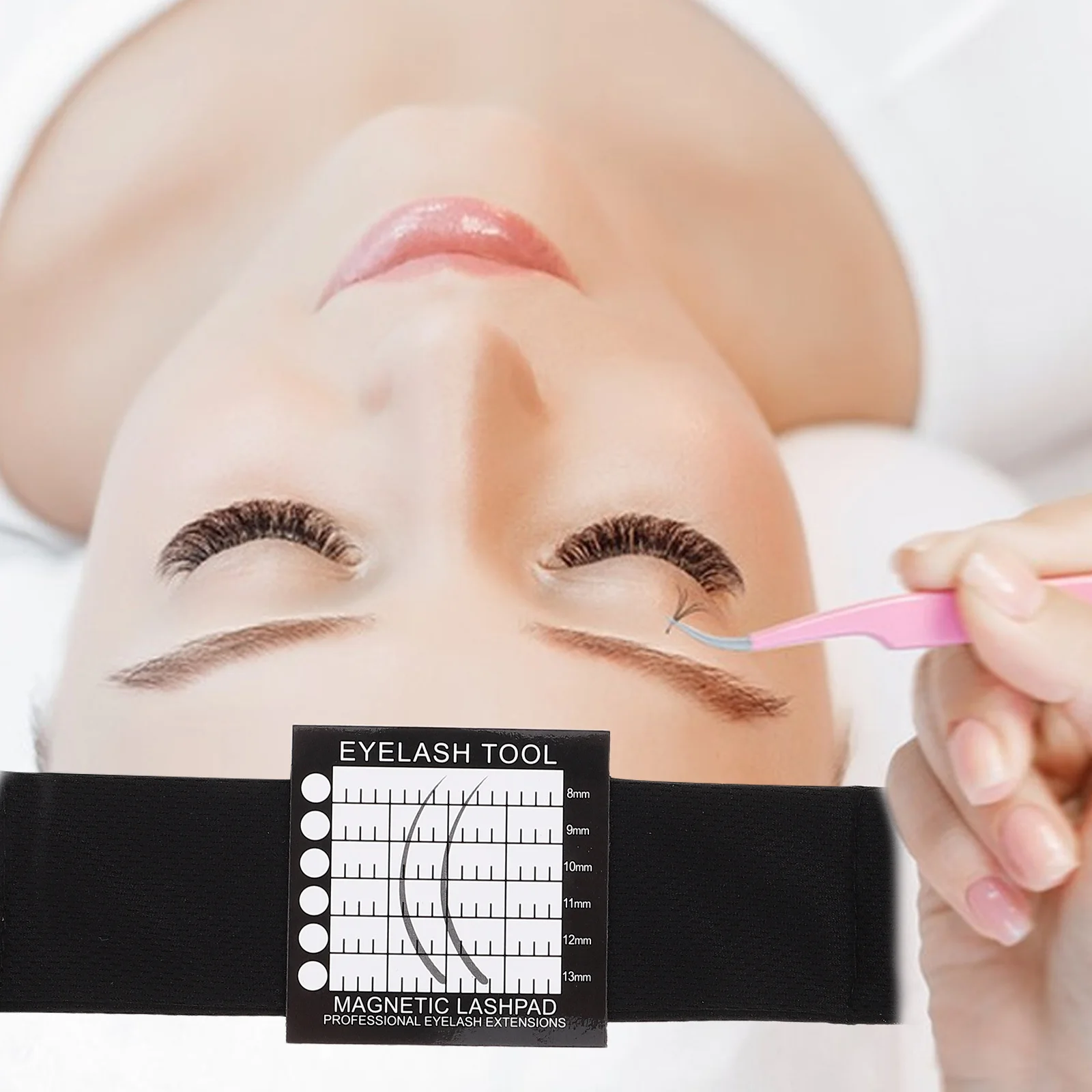 자석 속눈썹 정리함 속눈썹 연장 홀더 케이스 클러스터 박스 살롱 이동용 내구성 폴리에스터 소재 속눈썹