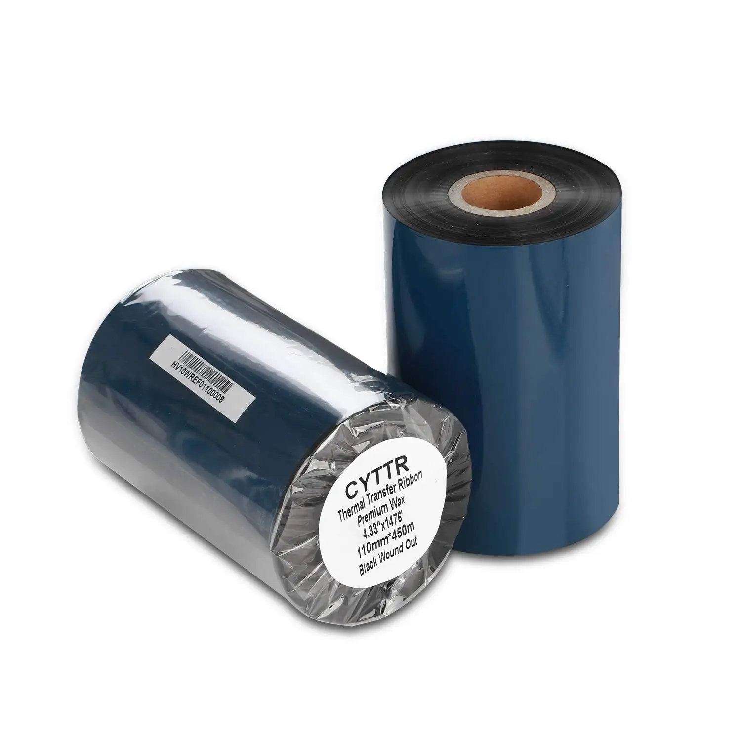 50 60 70 80 90 100 100mm *300m Blue Red Green Color Wax Ribbon Thermal Transfer Ribbon for Paper Label Printer Barcode Ribbon