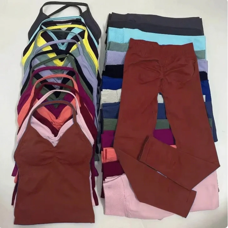 

Женские сумки для йоги и спортзала, бесшовные колготки с высокой талией, спортивные бюстгальтеры, топы, тренировочная одежда, спортивные костюмы для бега