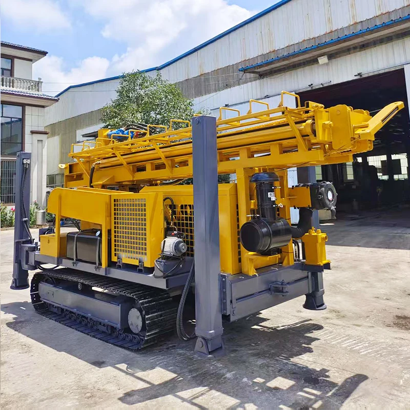 Towable Borehole Rig 100-600m Depth Integrated Water Circulation System for Efficient Drilling and Cleaning