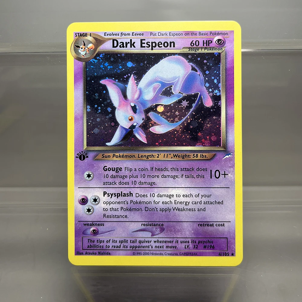 PKM Holografische einzelne Proxy-Karten Lugia Charizard Venusaur Folie Spielesammlungskarten PTCG Kinderspielzeug