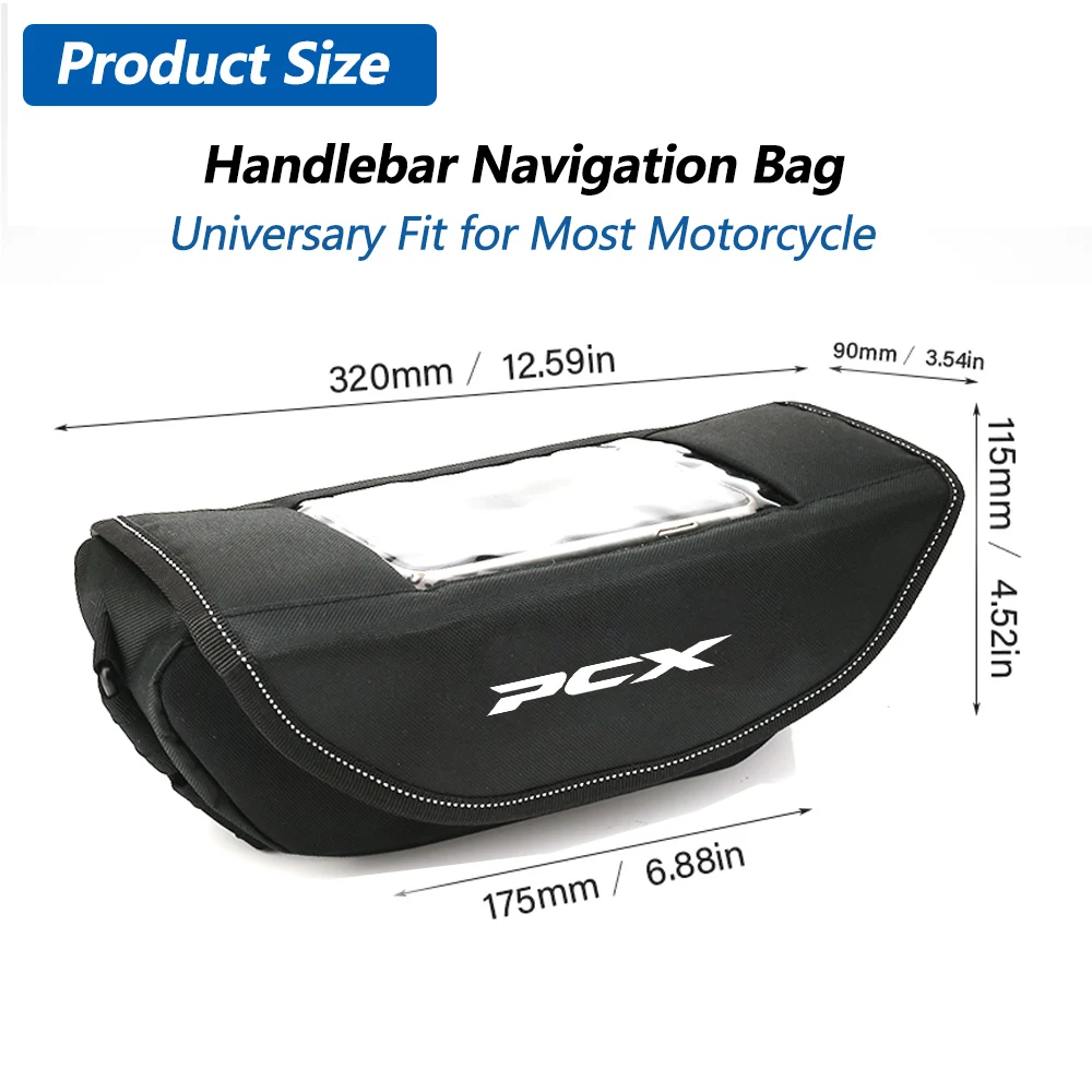 Accessories Fit For Honda PCX 125 PCX 150 PCX160 Dustproof and waterproof moto steering wheel navigation bag