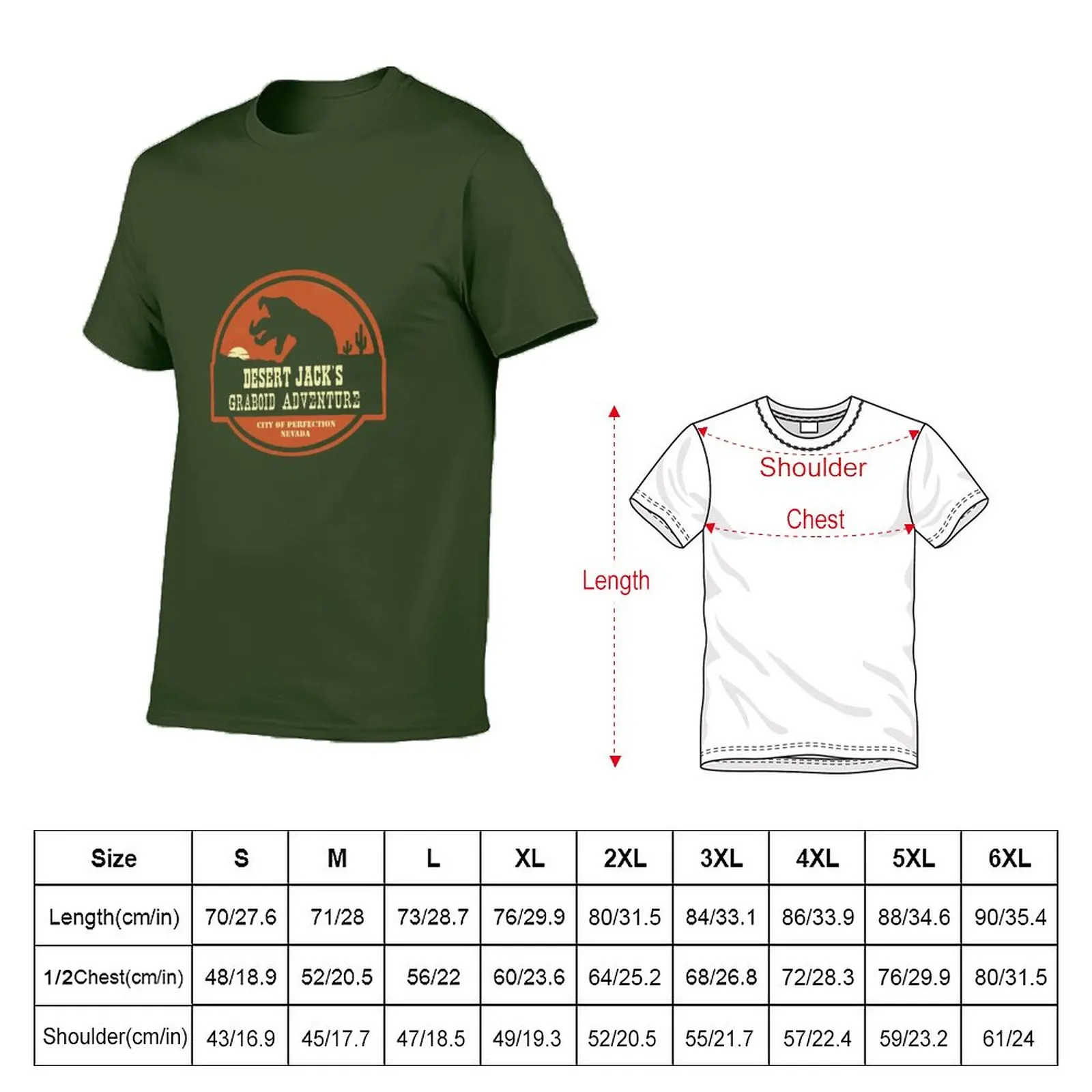 New Desert Jack's Graboid Adventure logo T-Shirt boys animal print shirt tees plain t-shirt designer t shirt men